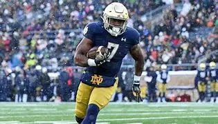 Image for Audric Estime: The Powerhouse Running Back Redefining Notre Dame Football