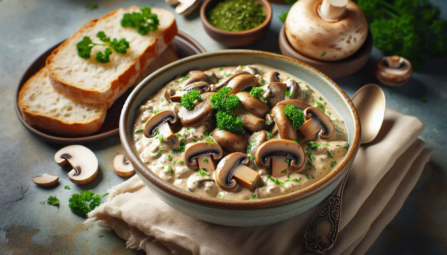 Image for Vegetarian Delights: Creamy Vegan Mushroom Stroganoff